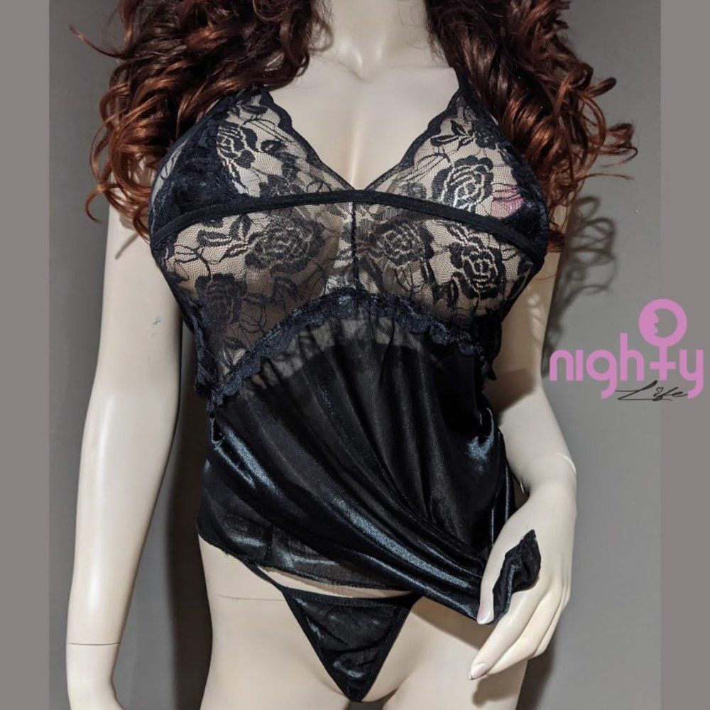 Midnight 3 Piece Robe Set - Picture 8 of 9